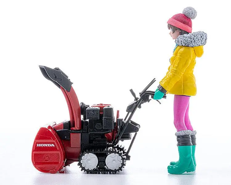 Original Character Plastic Model Kit 1/20 PLAMAX MF-62 minimum factory Minori with Honda Small Snow Plow HSS1170n (JX) 9 cm product photo