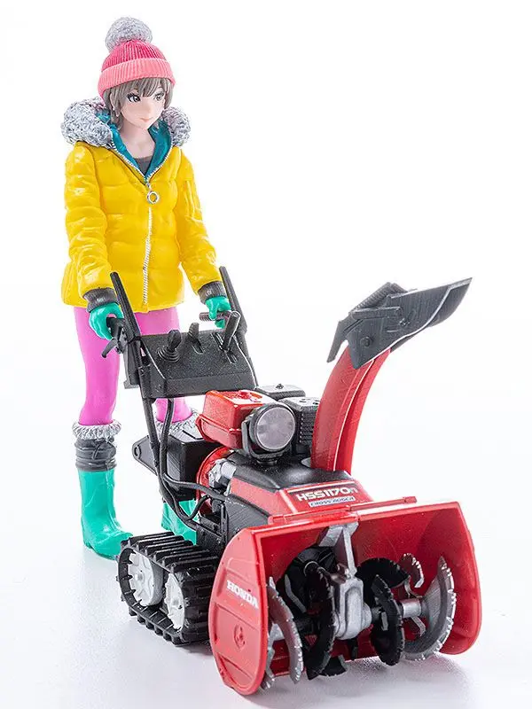 Original Character Plastic Model Kit 1/20 PLAMAX MF-62 minimum factory Minori with Honda Small Snow Plow HSS1170n (JX) 9 cm product photo