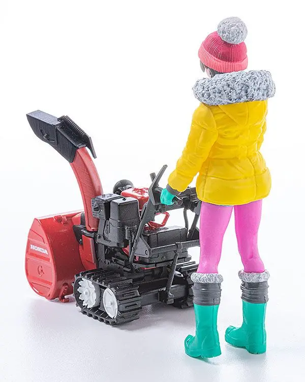 Original Character Plastic Model Kit 1/20 PLAMAX MF-62 minimum factory Minori with Honda Small Snow Plow HSS1170n (JX) 9 cm product photo