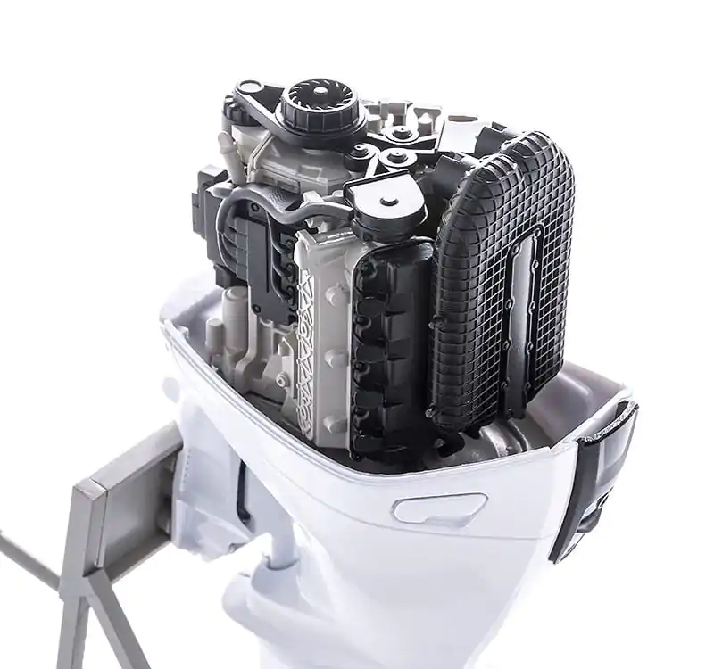 Original Character Plastic Model Kit 1/20 PLAMAX MF-88 minimum factory Minori with Honda BF350 Outboard Engine product photo