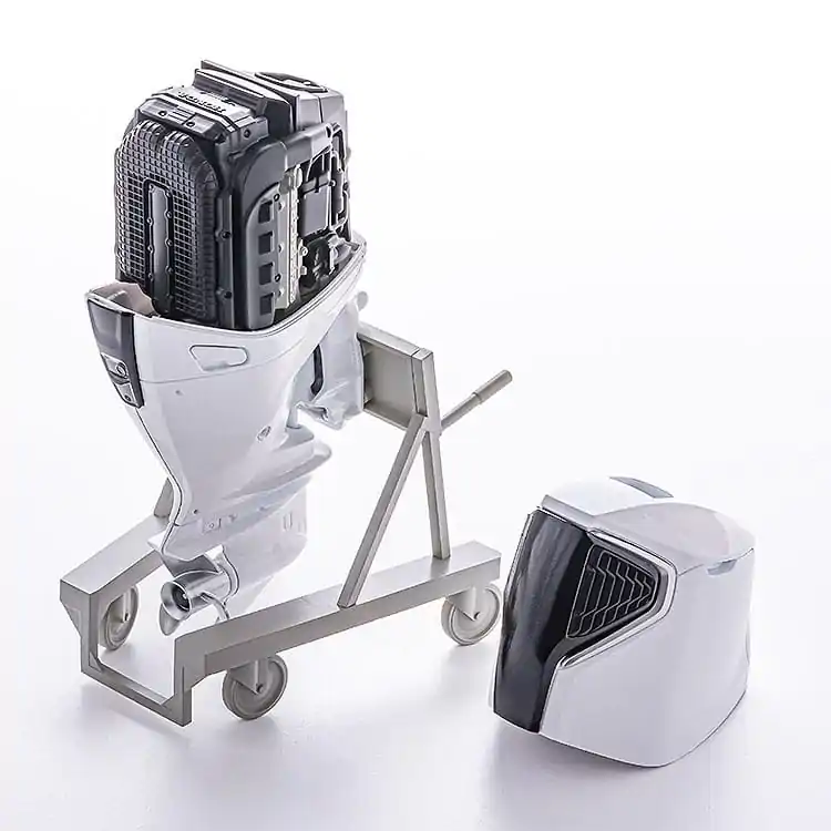 Original Character Plastic Model Kit 1/20 PLAMAX MF-88 minimum factory Minori with Honda BF350 Outboard Engine product photo