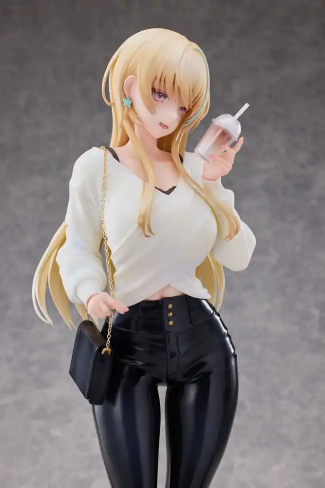 Original Character Statue 1/4 Aoi Koigakubo Illustrated by Fujiko Leather Pants Deluxe Edition 42 cm product photo