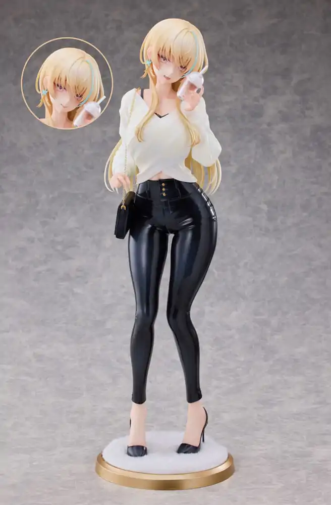 Original Character Statue 1/4 Aoi Koigakubo Illustrated by Fujiko Leather Pants Deluxe Edition 42 cm product photo