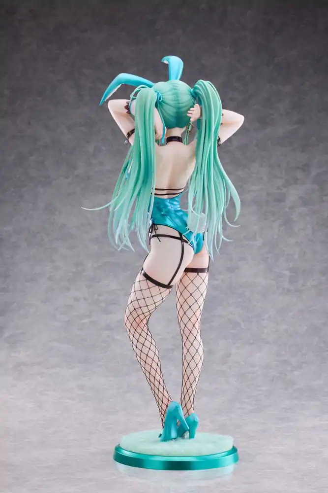 Original Character PVC Statue 1/4 Green Twin Tail Bunny-chan Fishnet Tights Ver. 43 cm product photo