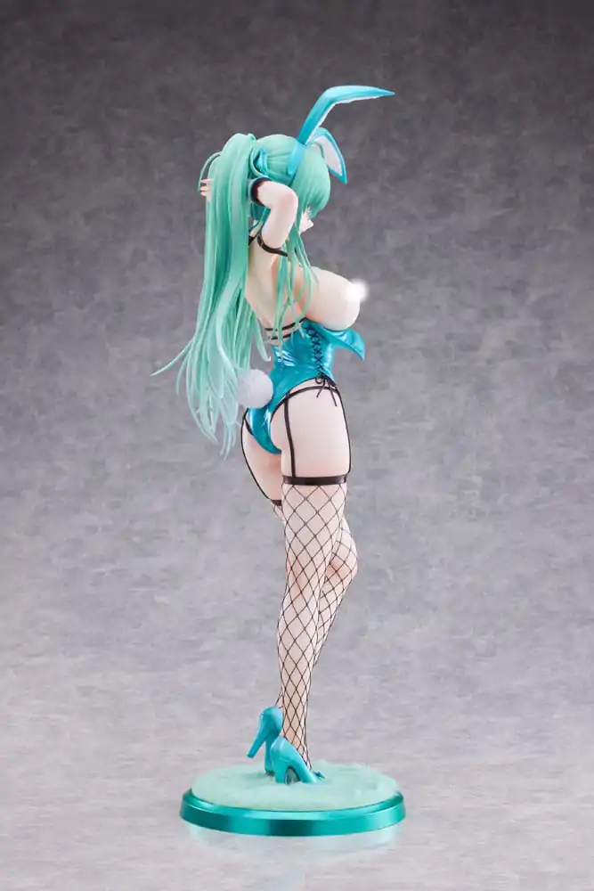 Original Character PVC Statue 1/4 Green Twin Tail Bunny-chan Fishnet Tights Ver. 43 cm product photo