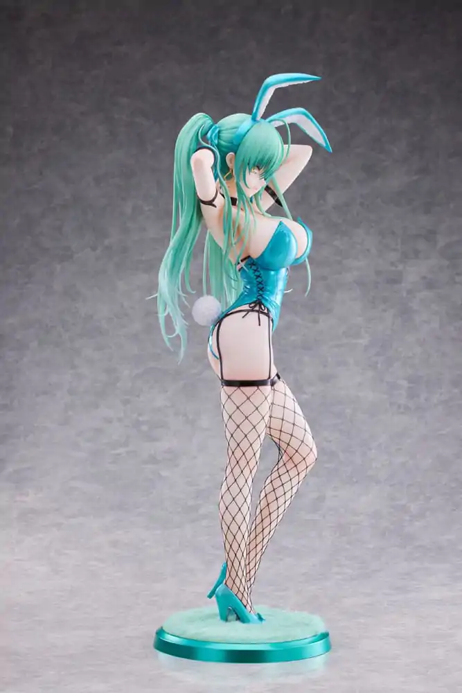 Original Character PVC Statue 1/4 Green Twin Tail Bunny-chan Fishnet Tights Ver. 43 cm product photo