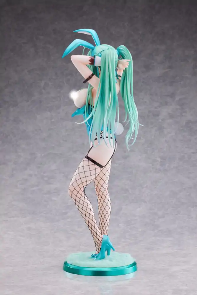 Original Character PVC Statue 1/4 Green Twin Tail Bunny-chan Fishnet Tights Ver. 43 cm product photo