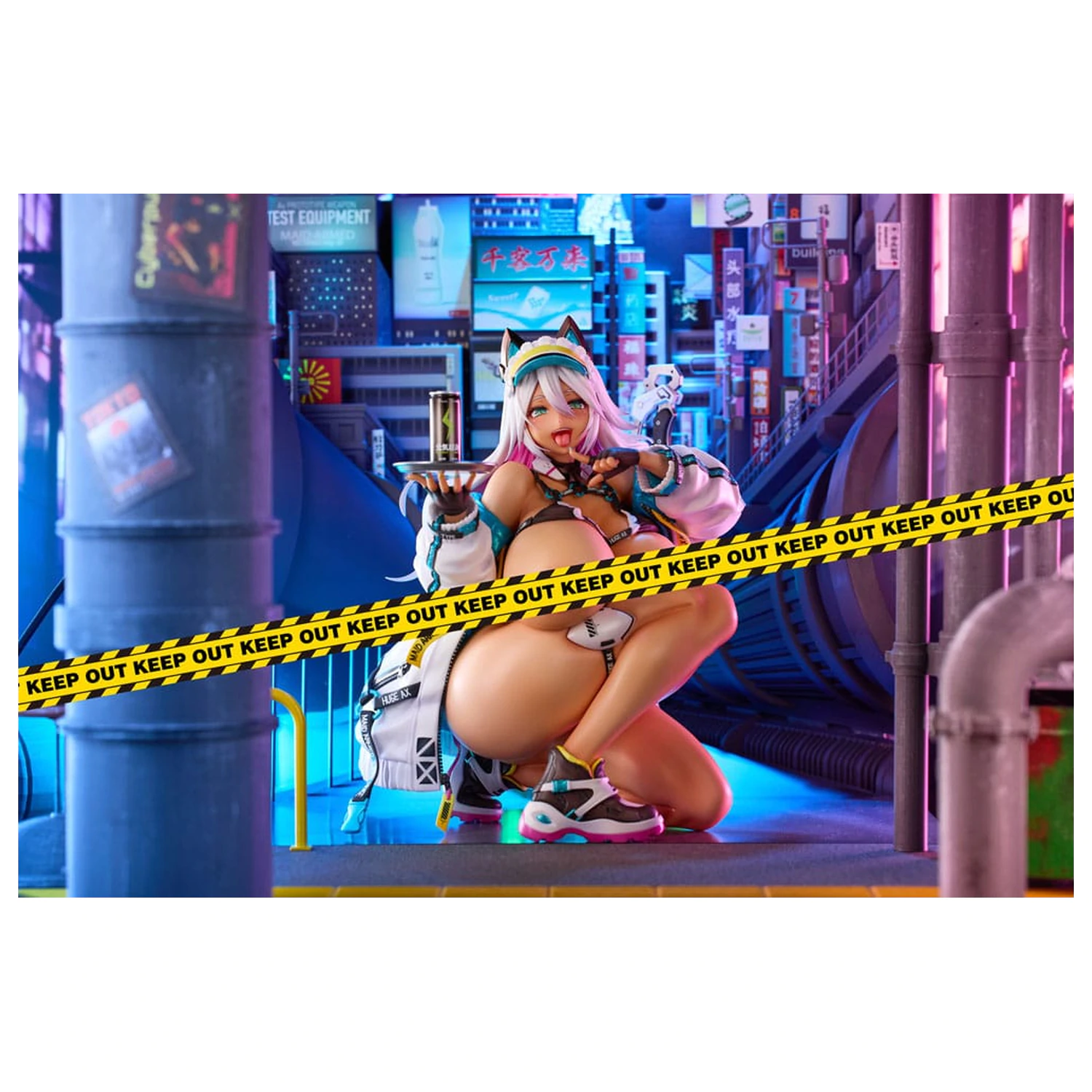 Original Character Statue 1/4 Meido-Busou: Ax Street ver. Pixel Philia Edition 37 cm      product photo