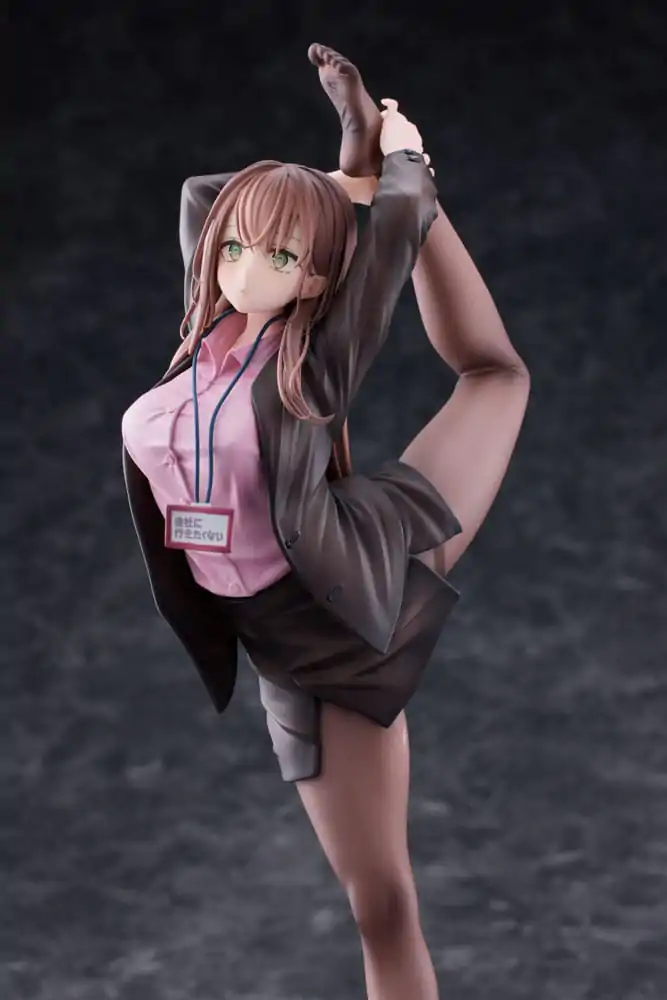 Original Character PVC Statue 1/6 OL-chan Who Doesn't Want to Go to Work Pink Ver. Deluxe Edition 26 cm termékfotó