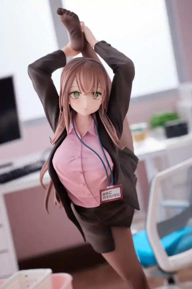 Original Character PVC Statue 1/6 OL-chan Who Doesn't Want to Go to Work Pink Ver. Deluxe Edition 26 cm termékfotó