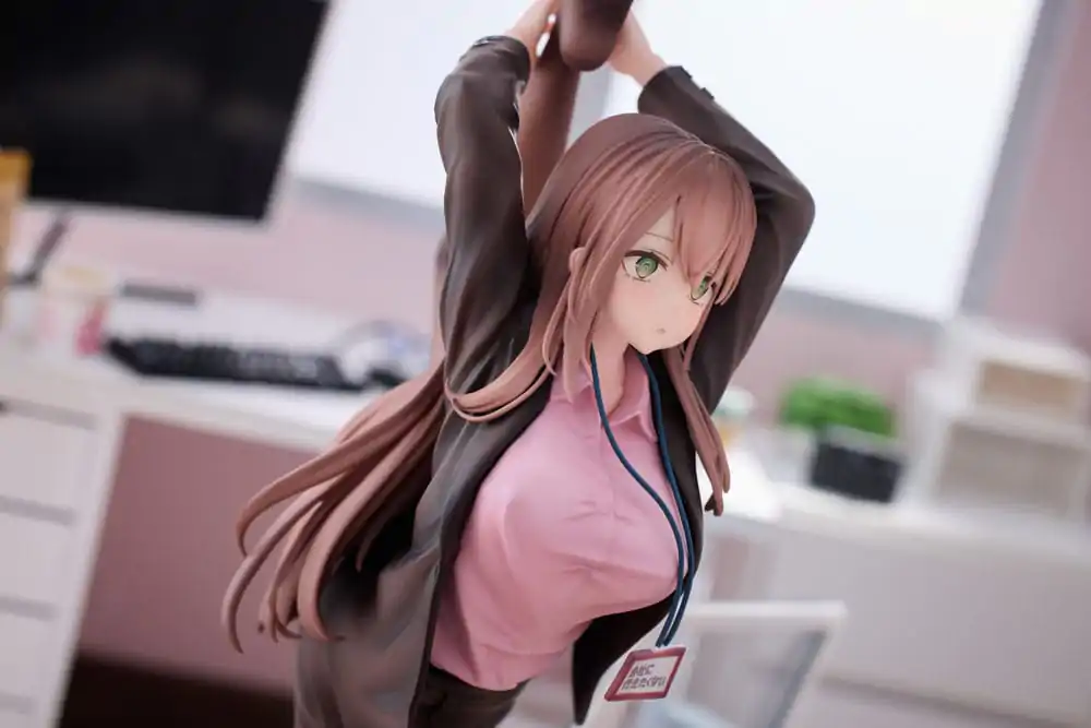 Original Character PVC Statue 1/6 OL-chan Who Doesn't Want to Go to Work Pink Ver. Deluxe Edition 26 cm termékfotó