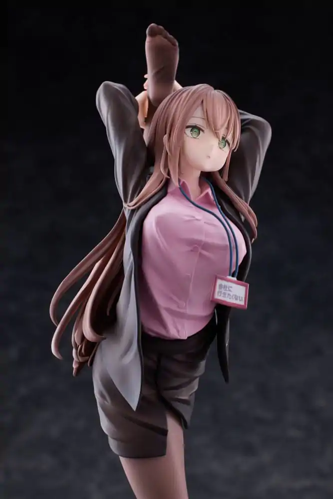 Original Character PVC Statue 1/6 OL-chan Who Doesn't Want to Go to Work Pink Ver. Deluxe Edition 26 cm termékfotó