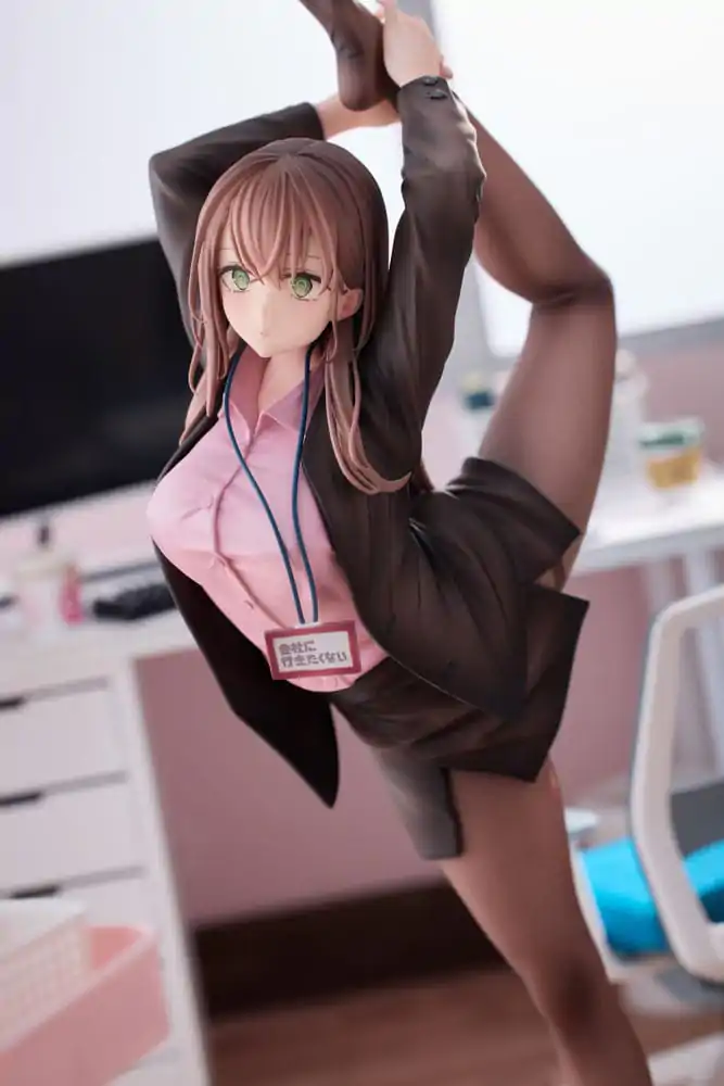 Original Character PVC Statue 1/6 OL-chan Who Doesn't Want to Go to Work Pink Ver. Deluxe Edition 26 cm termékfotó