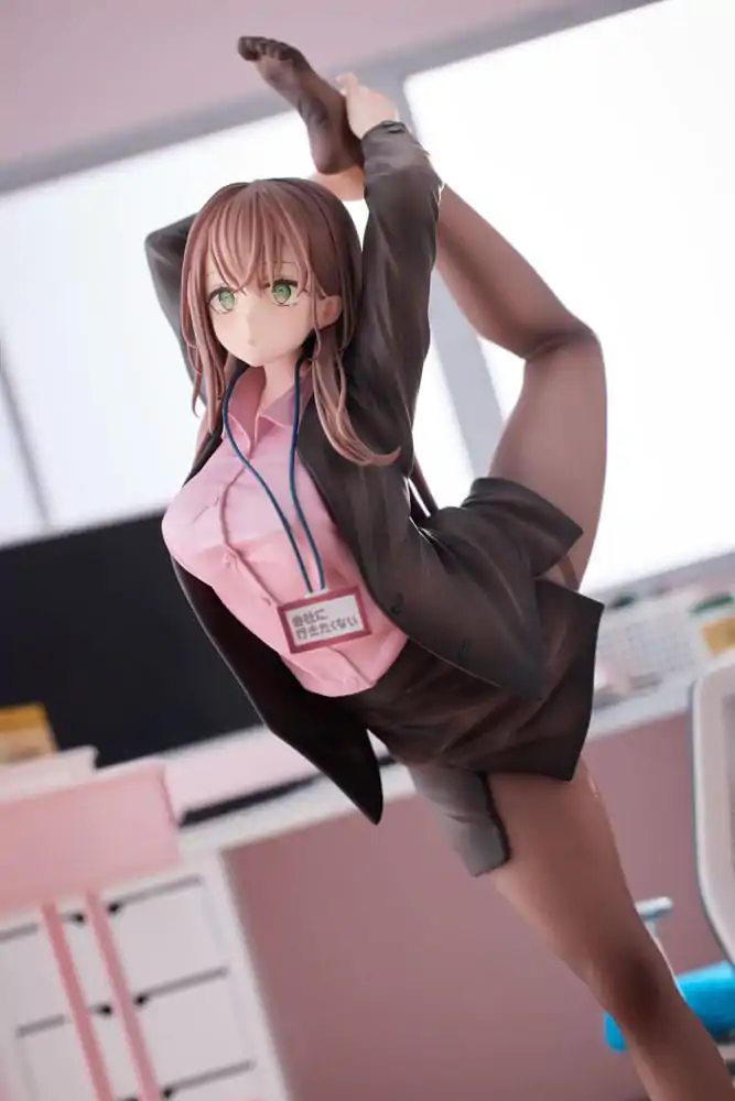 Original Character PVC Statue 1/6 OL-chan Who Doesn't Want to Go to Work Pink Ver. Deluxe Edition 26 cm termékfotó