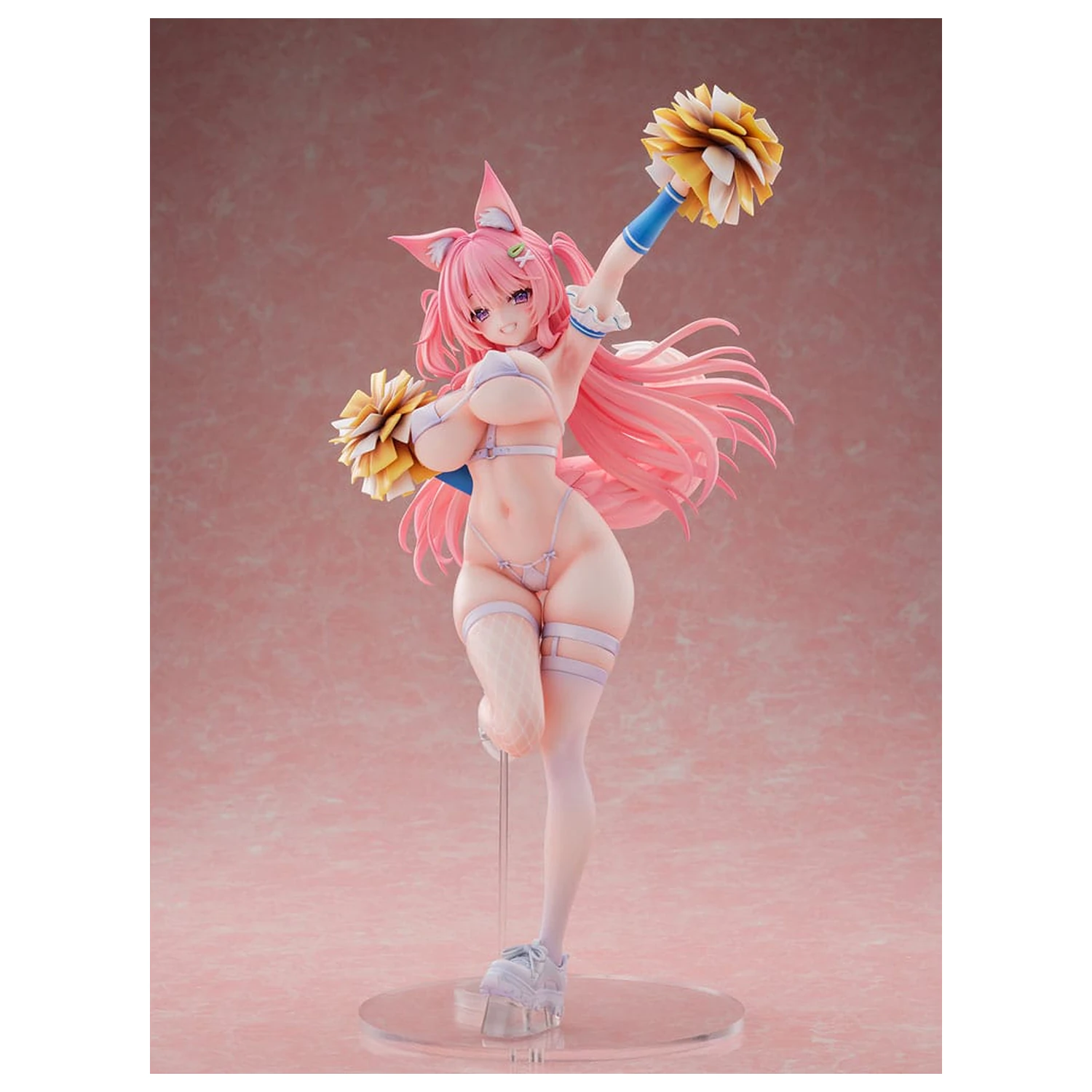 Original Character Statue 1/5 Kemomimi Cheer Girl illustration by Yatanuki Kei DX Version 35 cm        product photo