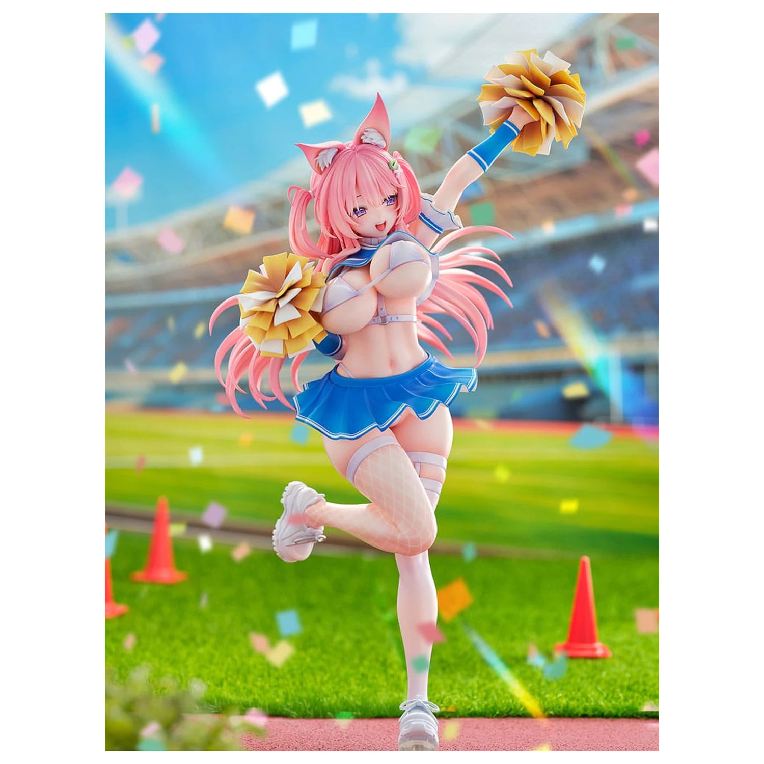 Original Character Statue 1/5 Kemomimi Cheer Girl illustration by Yatanuki Kei 35 cm      product photo