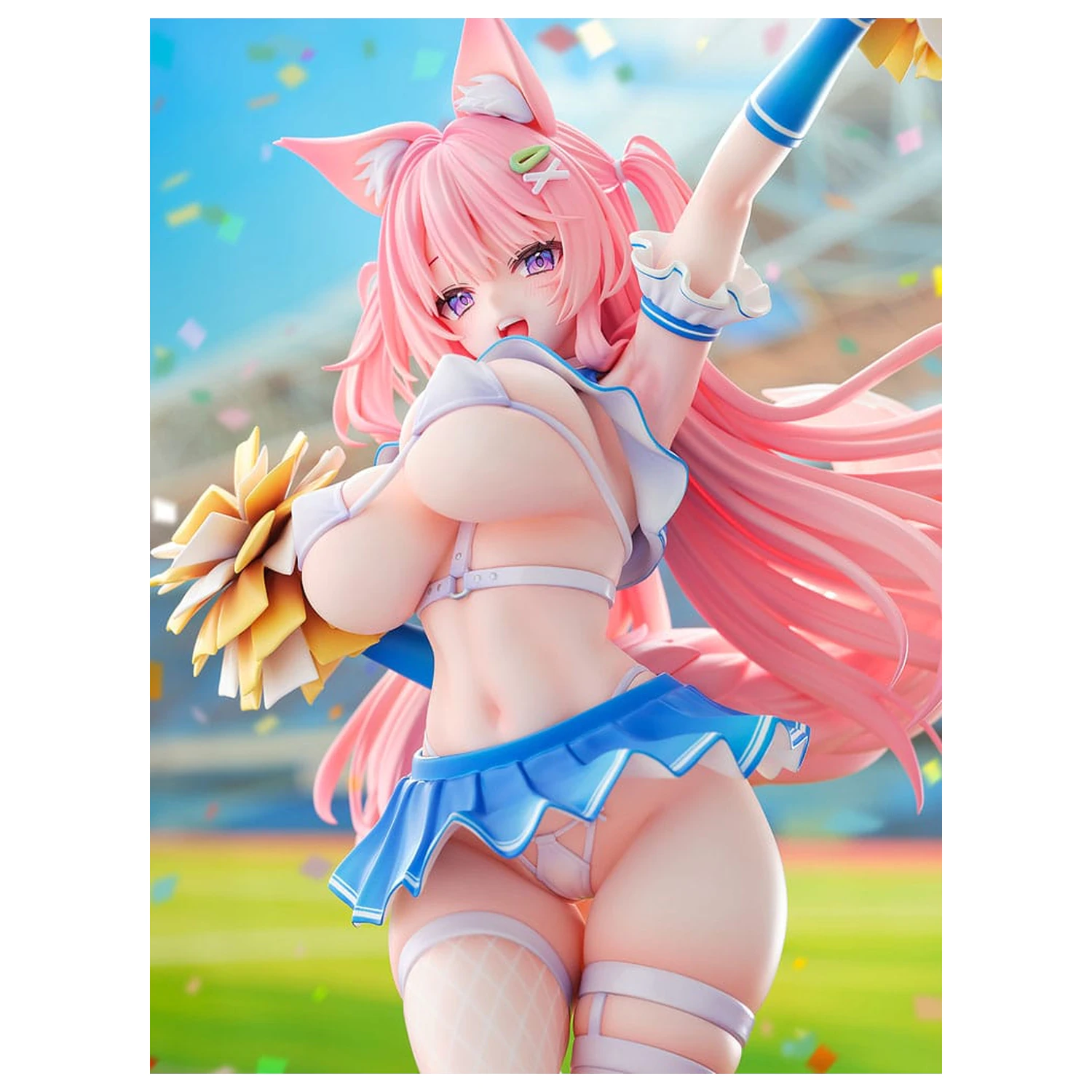 Original Character Statue 1/5 Kemomimi Cheer Girl illustration by Yatanuki Kei 35 cm      product photo