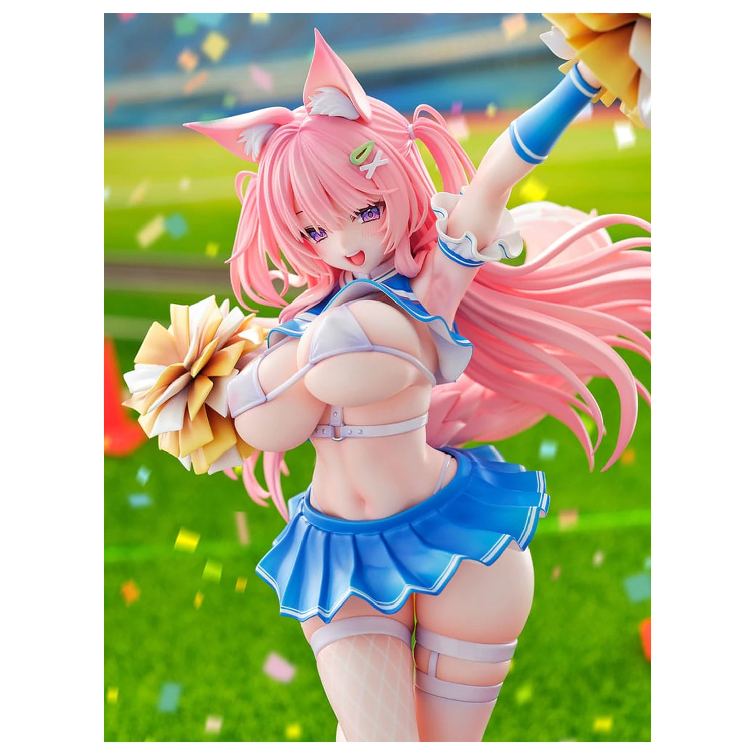 Original Character Statue 1/5 Kemomimi Cheer Girl illustration by Yatanuki Kei 35 cm      product photo