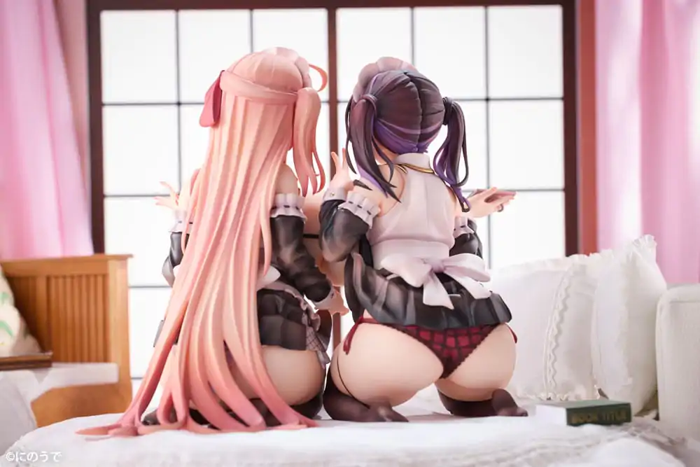 Original Character PVC Statues 1/5 2-Set Koho Miya & Otsuhane Fuwari illustration by Ninoude 18 cm product photo
