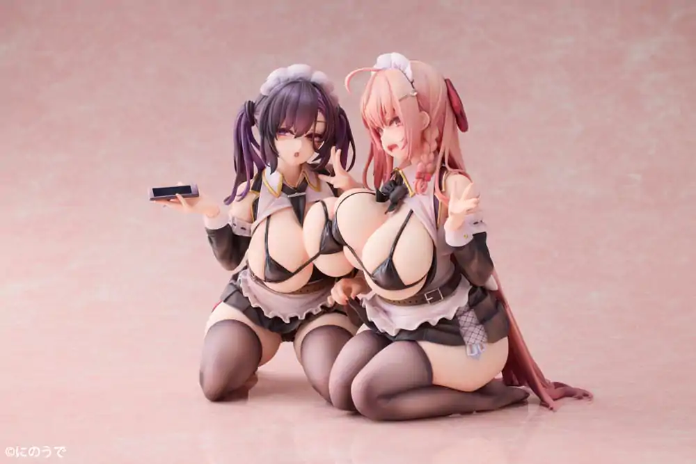 Original Character PVC Statues 1/5 2-Set Koho Miya & Otsuhane Fuwari illustration by Ninoude 18 cm product photo