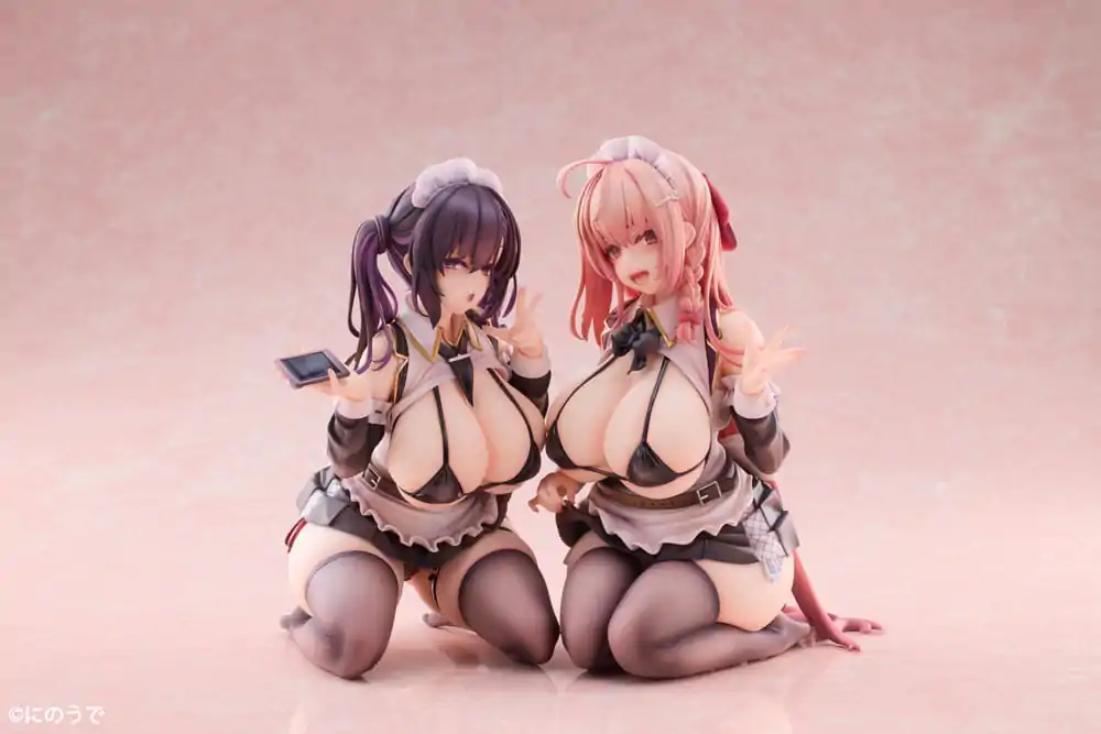 Original Character PVC Statues 1/5 2-Set Koho Miya & Otsuhane Fuwari illustration by Ninoude 18 cm product photo