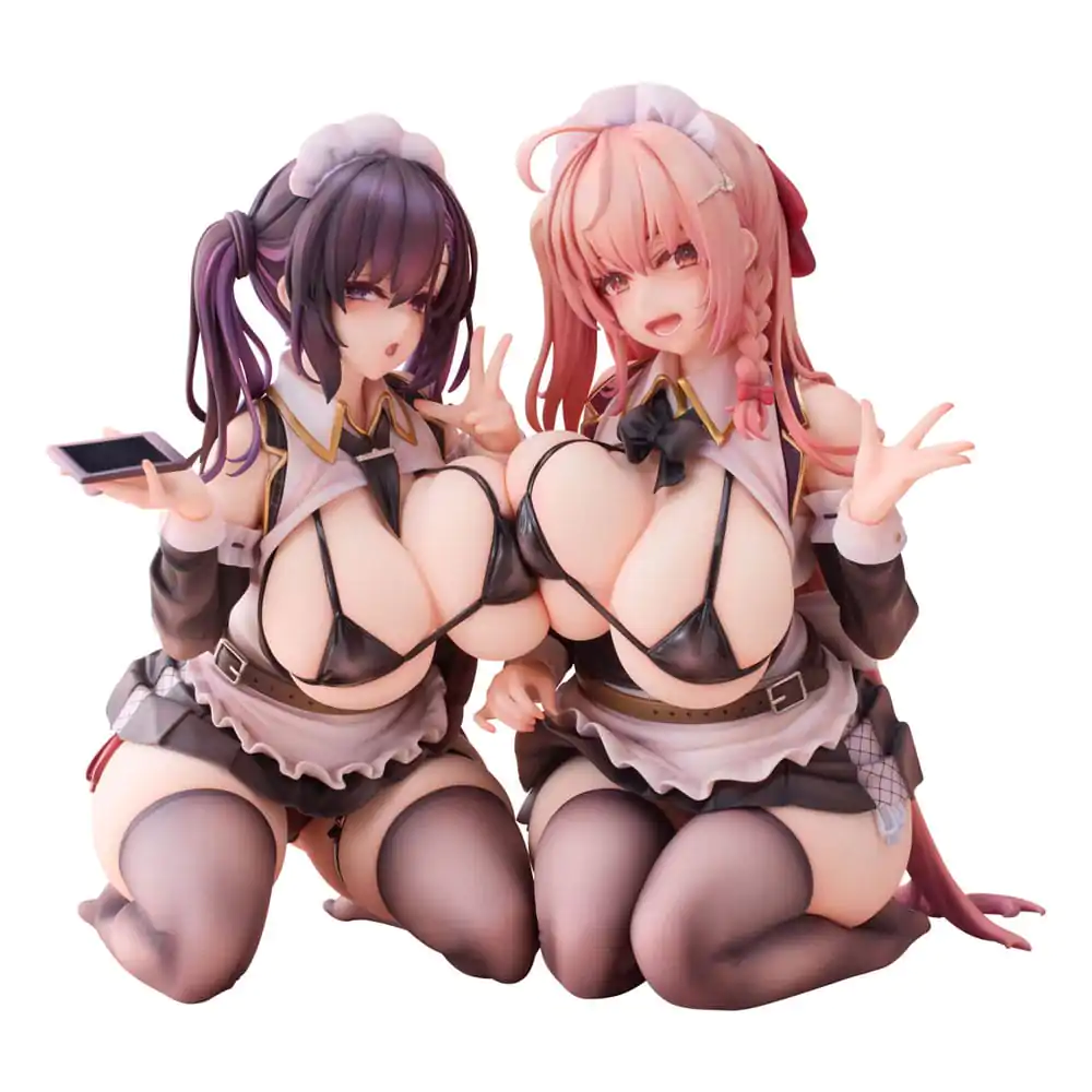 Original Character PVC Statues 1/5 2-Set Koho Miya & Otsuhane Fuwari illustration by Ninoude 18 cm product photo