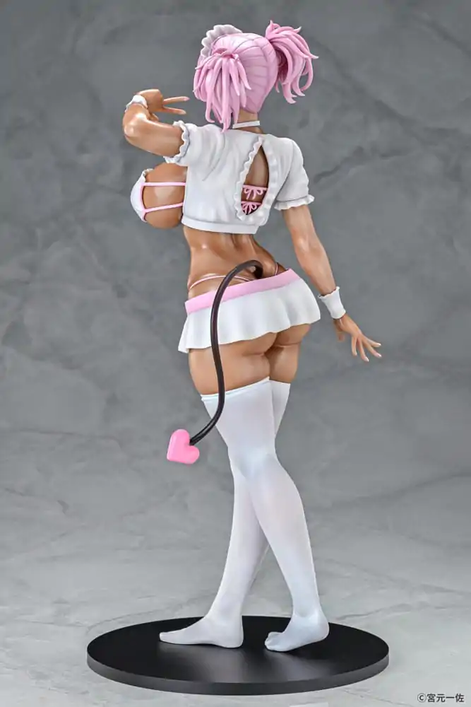 Original Character Statue 1/6 Black Gal Maid Succubus Cocoa Pink Ver. 30 cm product photo