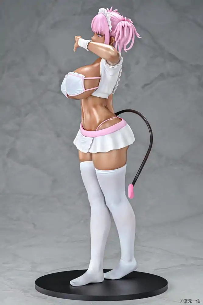 Original Character Statue 1/6 Black Gal Maid Succubus Cocoa Pink Ver. 30 cm product photo