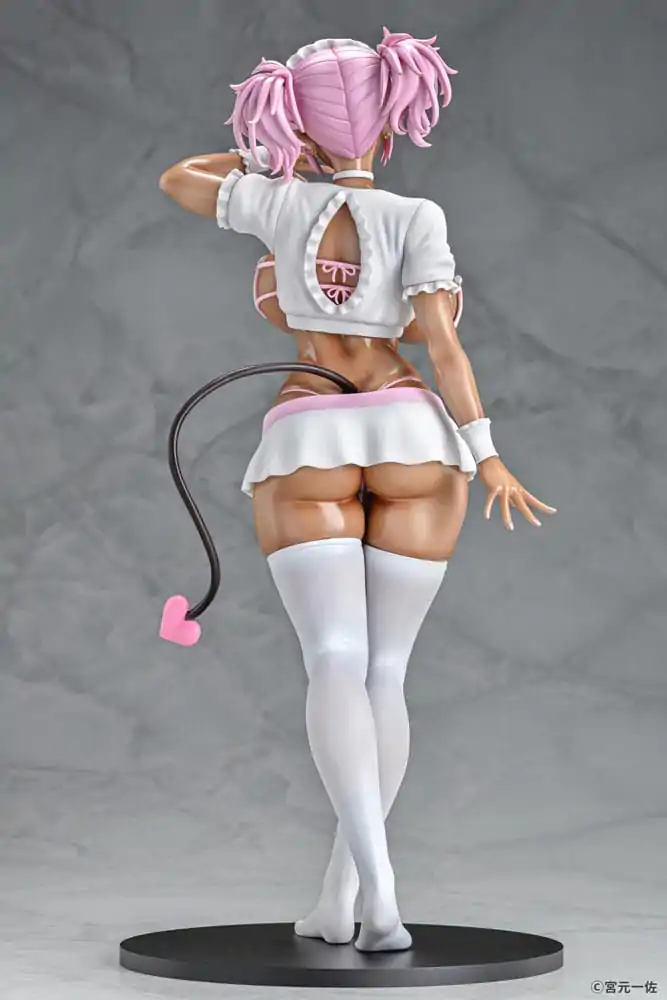 Original Character Statue 1/6 Black Gal Maid Succubus Cocoa Pink Ver. 30 cm product photo