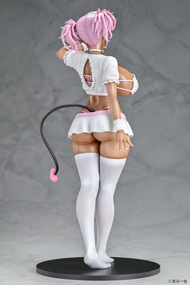 Original Character Statue 1/6 Black Gal Maid Succubus Cocoa Pink Ver. 30 cm product photo