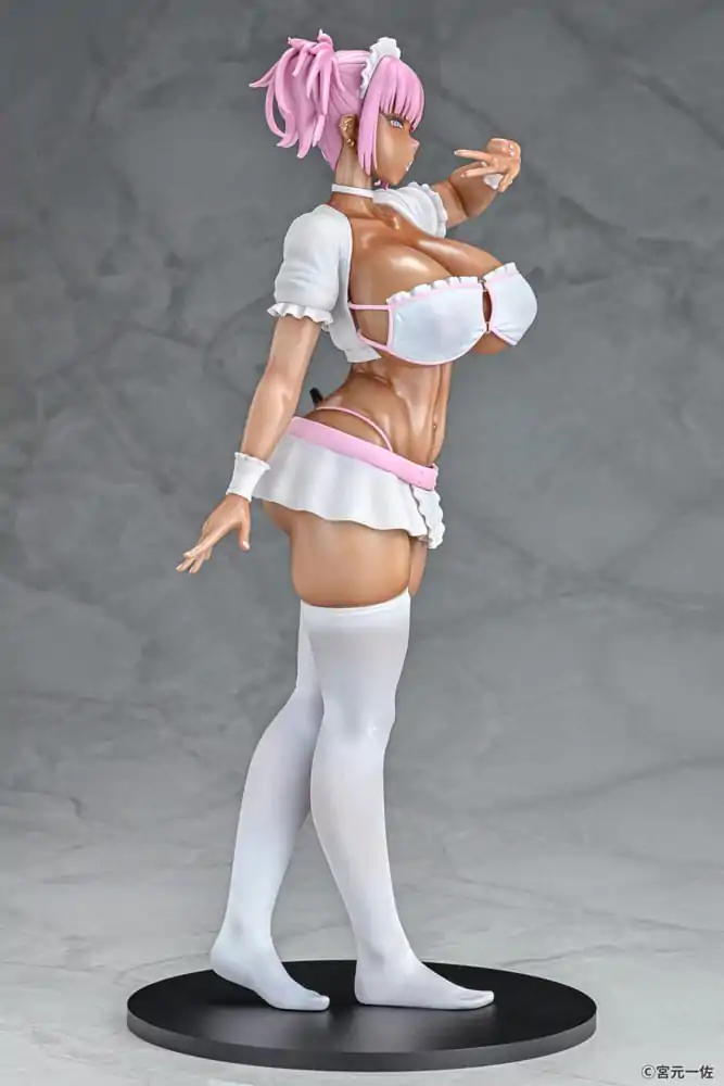 Original Character Statue 1/6 Black Gal Maid Succubus Cocoa Pink Ver. 30 cm product photo
