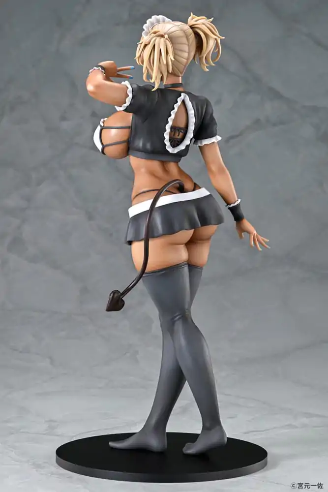 Original Character Statue 1/6 Black Gal Maid Succubus Cocoa 30 cm product photo