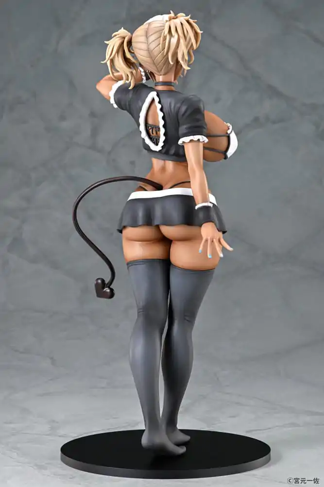 Original Character Statue 1/6 Black Gal Maid Succubus Cocoa 30 cm product photo