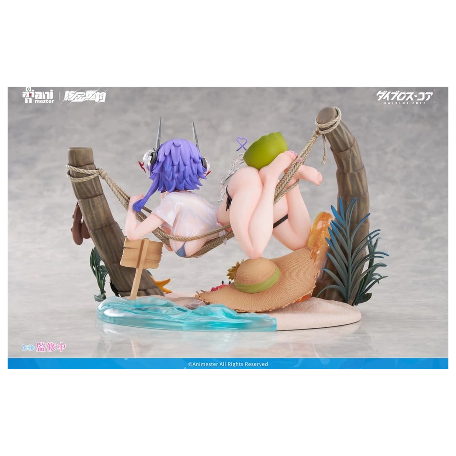 Original Character PVC Figure 1/6 Bright Summer Barbera·Red illustration by DaiblosCore 14 cm product photo