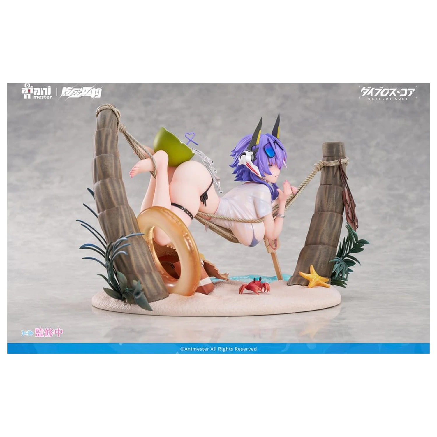 Original Character PVC Figure 1/6 Bright Summer Barbera·Red illustration by DaiblosCore 14 cm product photo