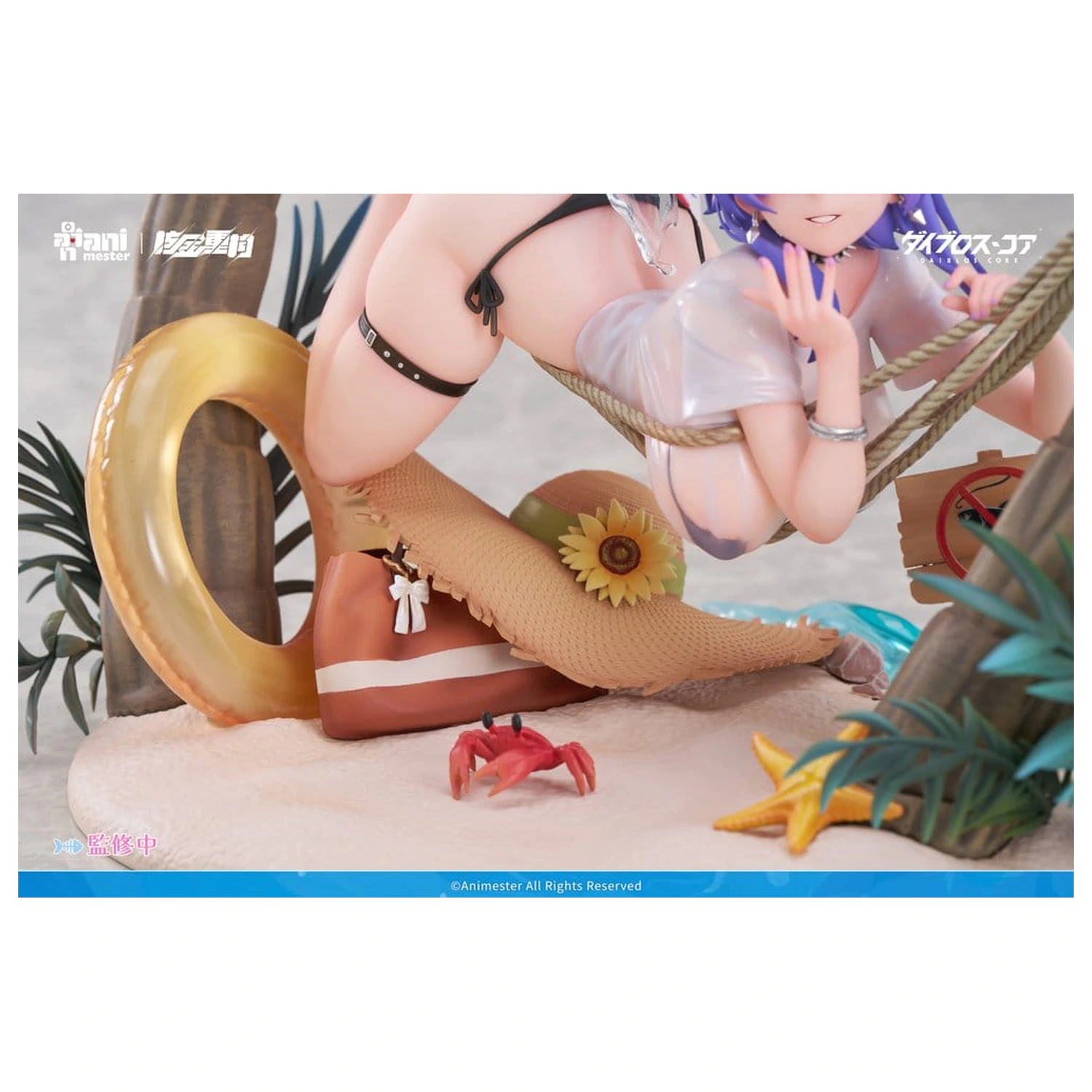 Original Character PVC Figure 1/6 Bright Summer Barbera·Red illustration by DaiblosCore 14 cm product photo