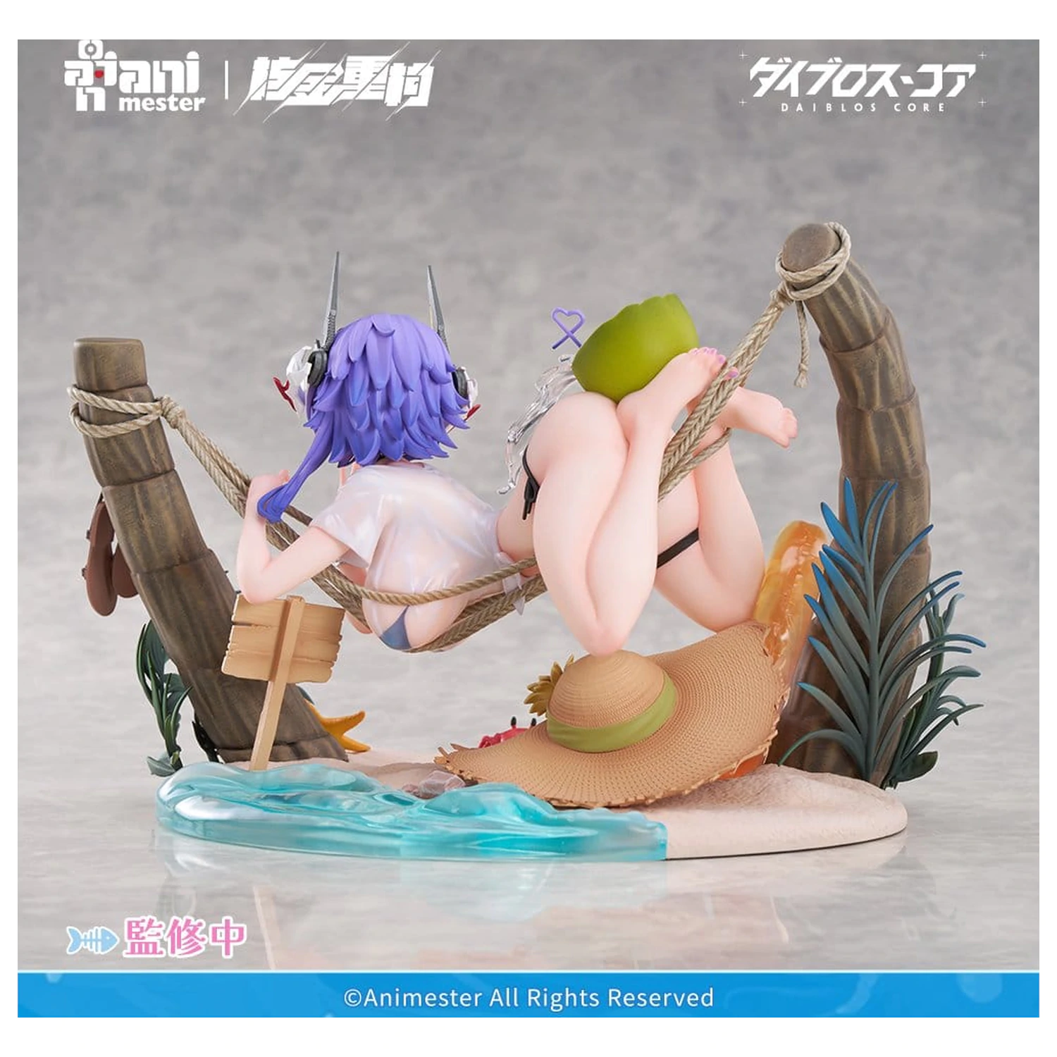 Original Character PVC Figure 1/6 Bright Summer Barbera·Red illustration by DaiblosCore 14 cm product photo