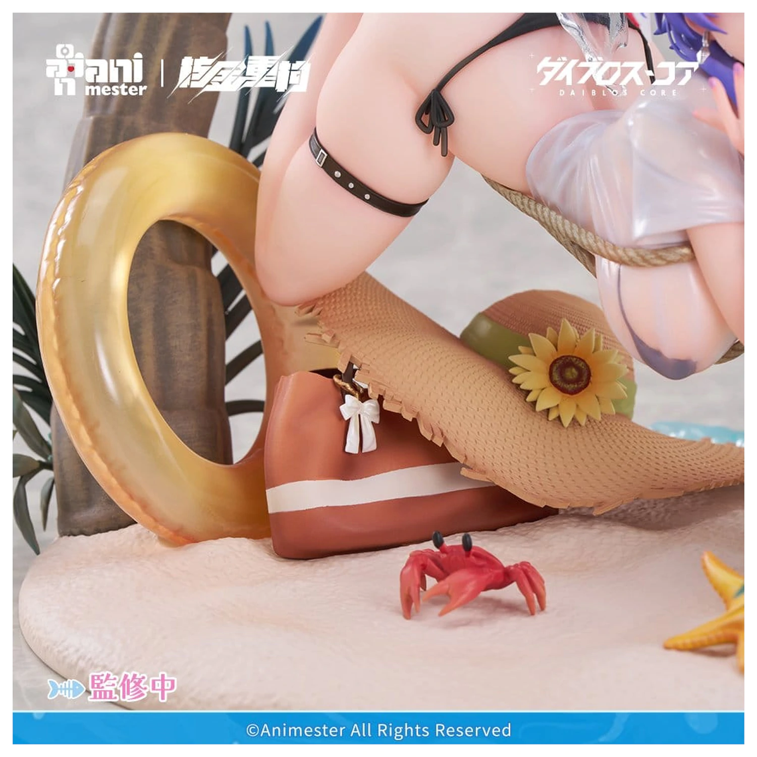 Original Character PVC Figure 1/6 Bright Summer Barbera·Red illustration by DaiblosCore 14 cm product photo