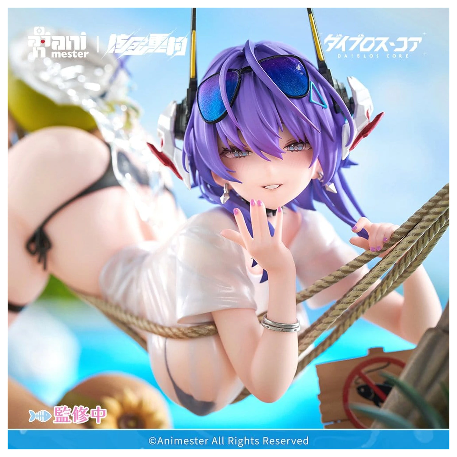 Original Character PVC Figure 1/6 Bright Summer Barbera·Red illustration by DaiblosCore 14 cm product photo