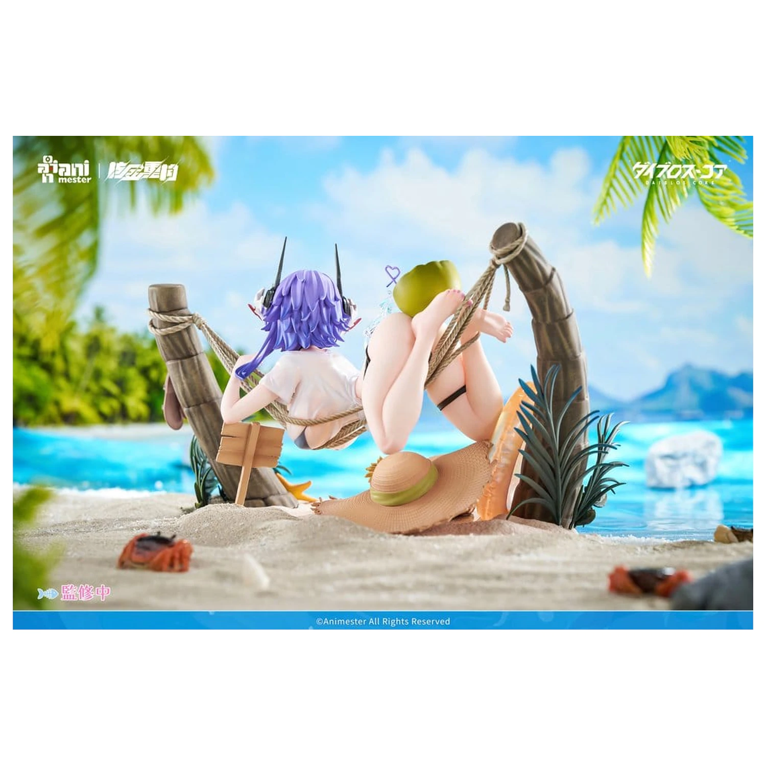 Original Character PVC Figure 1/6 Bright Summer Barbera·Red illustration by DaiblosCore 14 cm product photo