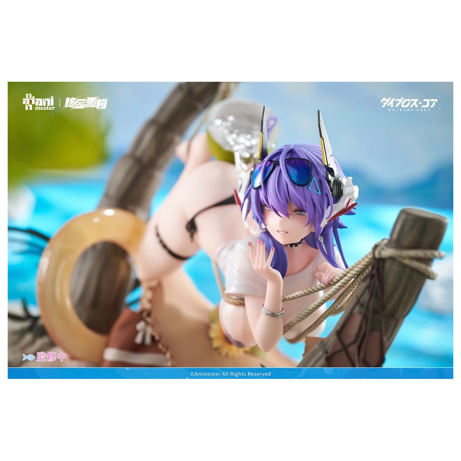 Original Character PVC Figure 1/6 Bright Summer Barbera·Red illustration by DaiblosCore 14 cm product photo