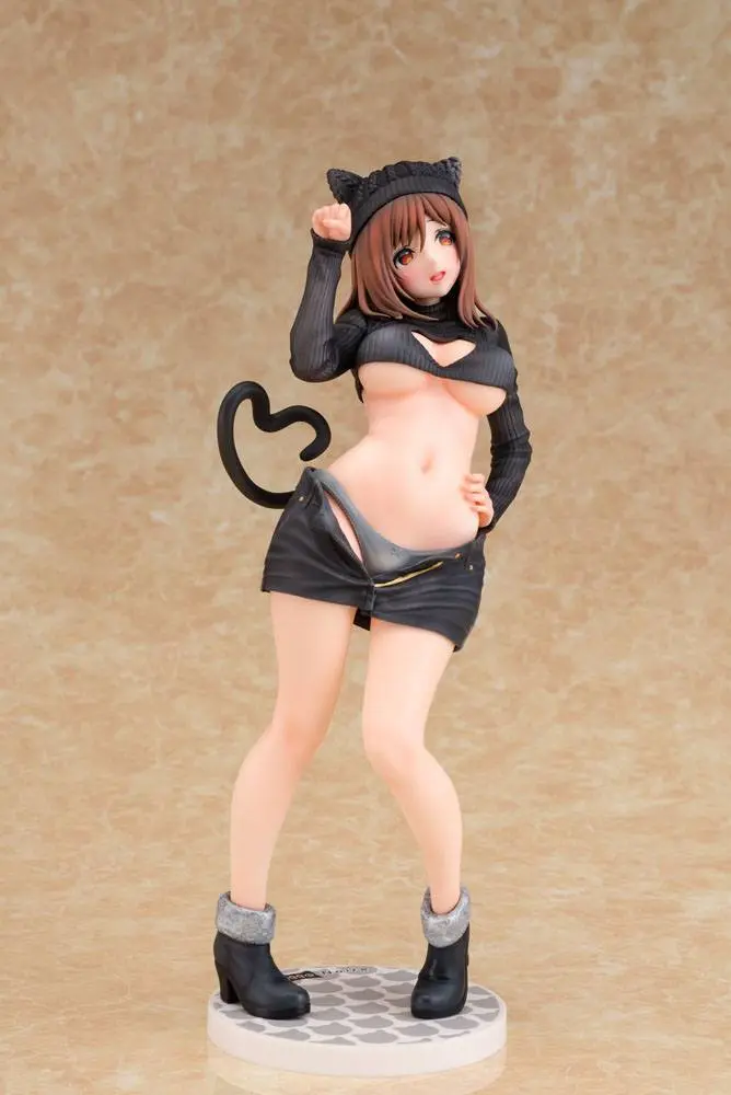Original Character PVC 1/6 Cat-ish Girl Kuroneko-chan Illustration by Matarou 27 cm product photo
