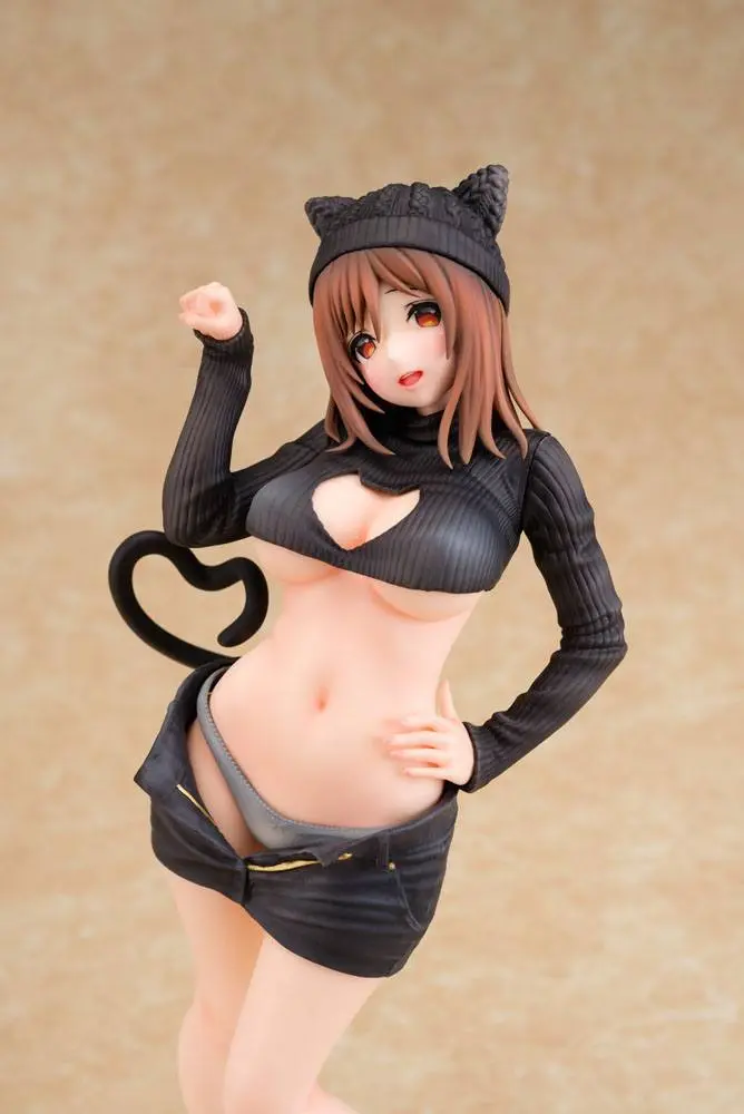 Original Character PVC 1/6 Cat-ish Girl Kuroneko-chan Illustration by Matarou 27 cm product photo