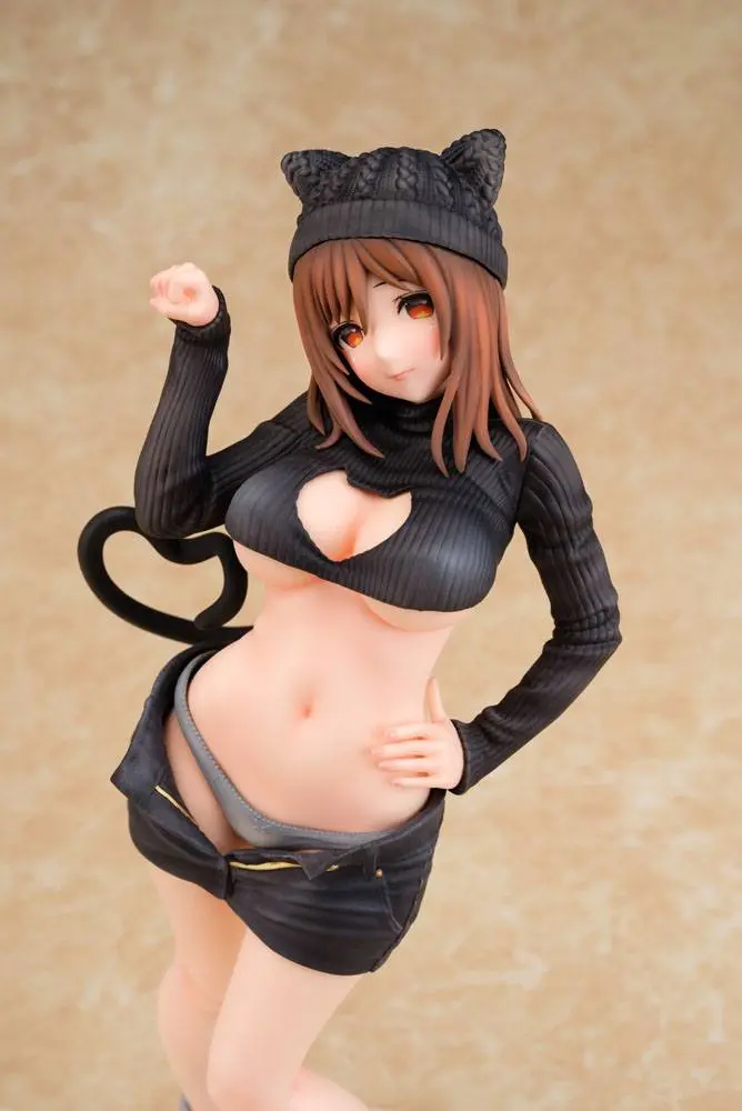Original Character PVC 1/6 Cat-ish Girl Kuroneko-chan Illustration by Matarou 27 cm product photo