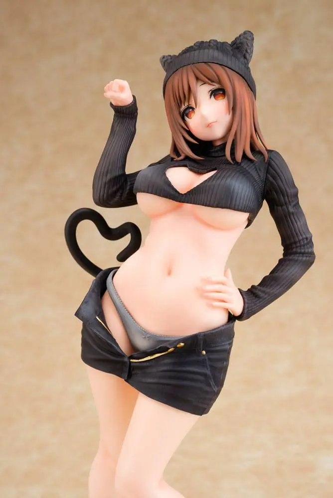 Original Character PVC 1/6 Cat-ish Girl Kuroneko-chan Illustration by Matarou 27 cm product photo