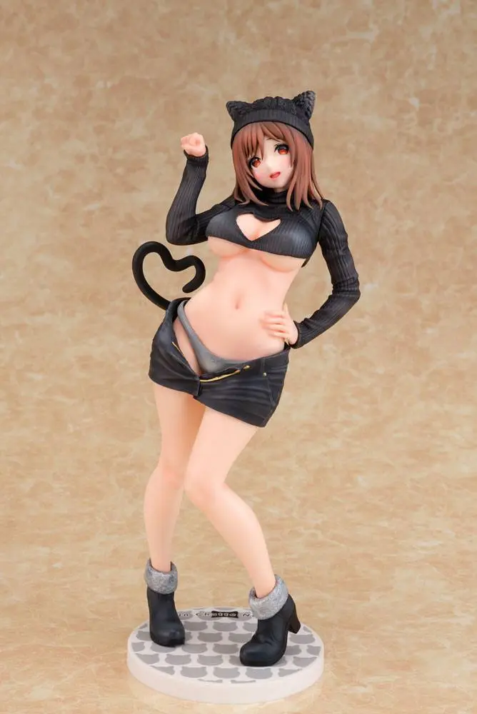 Original Character PVC 1/6 Cat-ish Girl Kuroneko-chan Illustration by Matarou 27 cm product photo