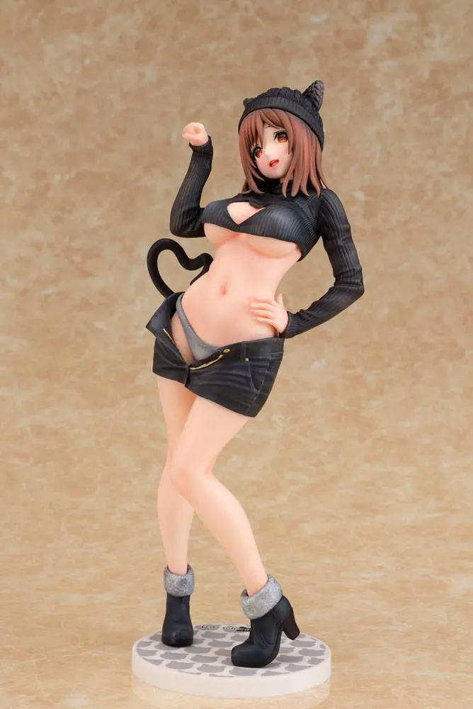 Original Character PVC 1/6 Cat-ish Girl Kuroneko-chan Illustration by Matarou 27 cm product photo