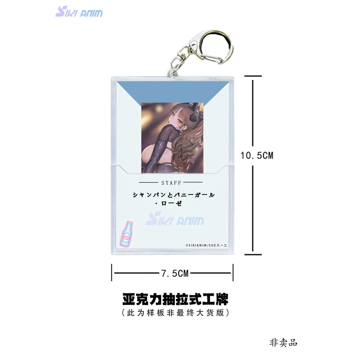 Original Character PVC Statue 1/6 Champagne and Bunny Girl Rose Black Stocking Ver. 31 cm  product photo