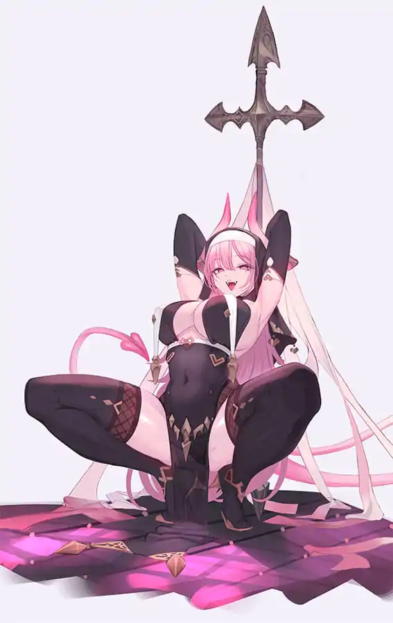 Original Character Statue 1/6 Devil Sister Nemu Tapestry Set Edition 30 cm product photo