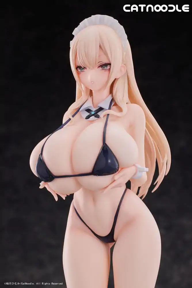 Original Character PVC Statue 1/6 Dosukebe Bikini wo Kitekureru Juujun na Maid-san Illustration by Himuka Yuzuki 27 cm product photo